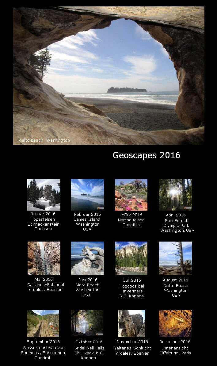 Geoscapes 2016 Desktop Kalender