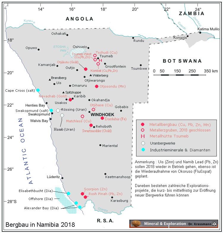 Namibia Bergbau 2018